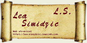 Lea Simidžić vizit kartica